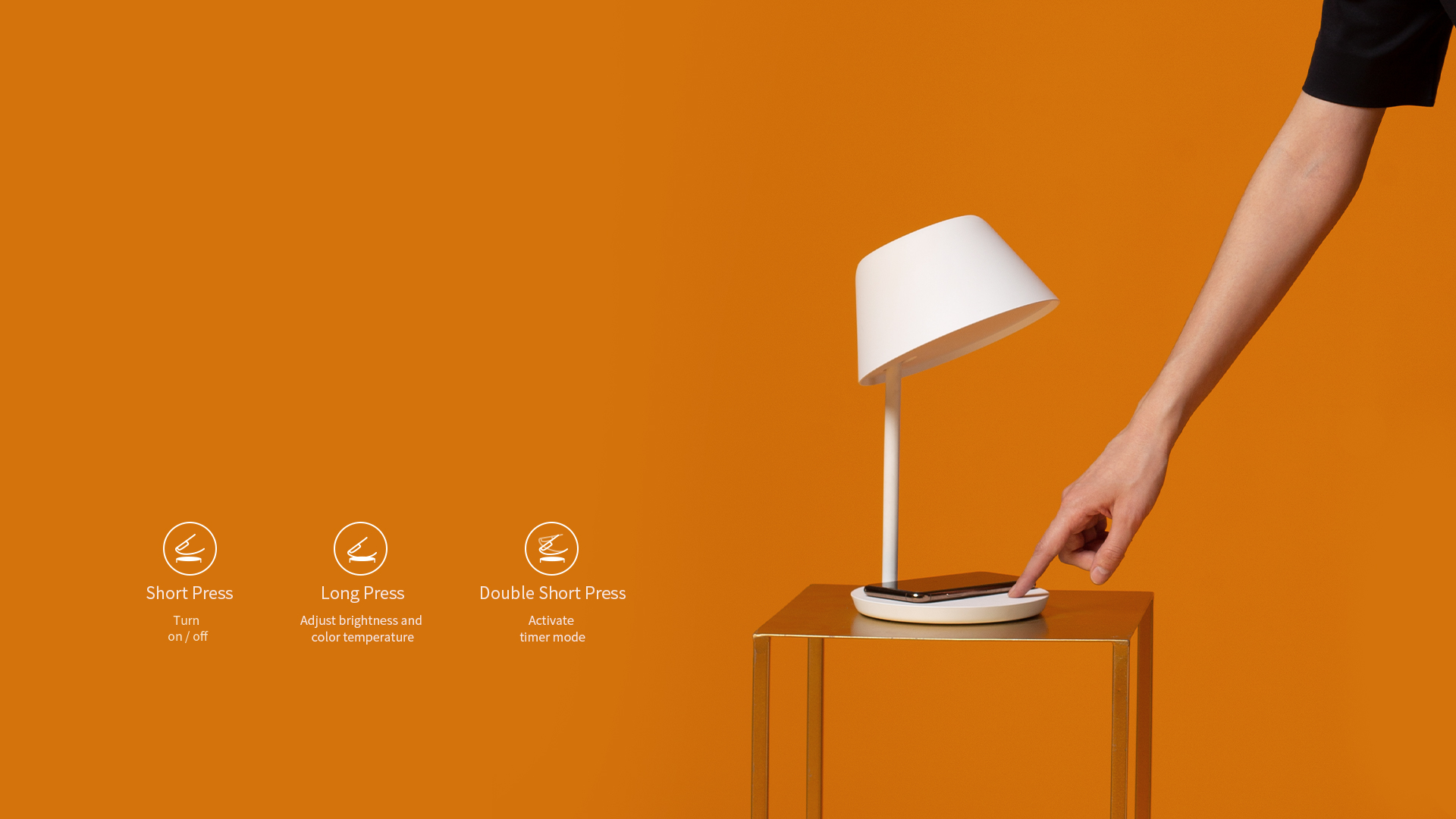 Simple control with one touch » Staria Bedside Lamp Pro