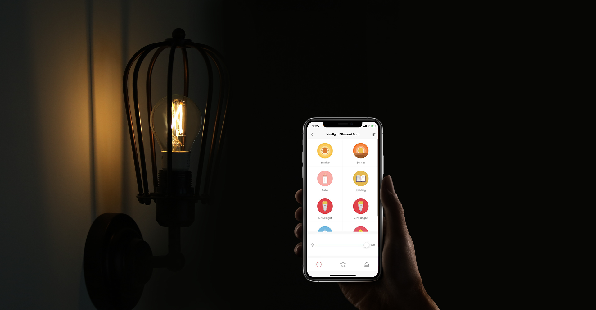 Vollständig steuerbar, ob zuhause oder von unterwegs » Smart LED Filament Lampe