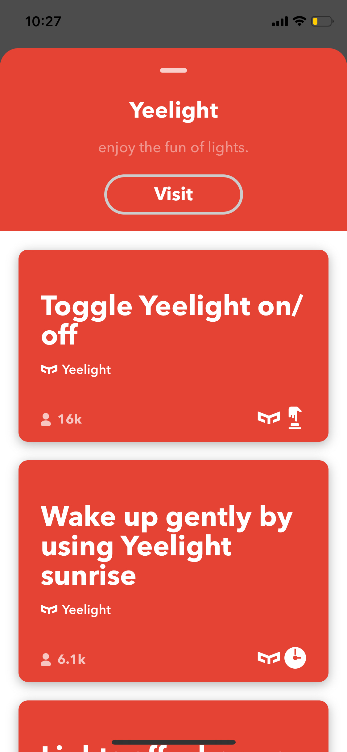FAQ | How to connect Yeelight devices to IFTTT? | Step 05