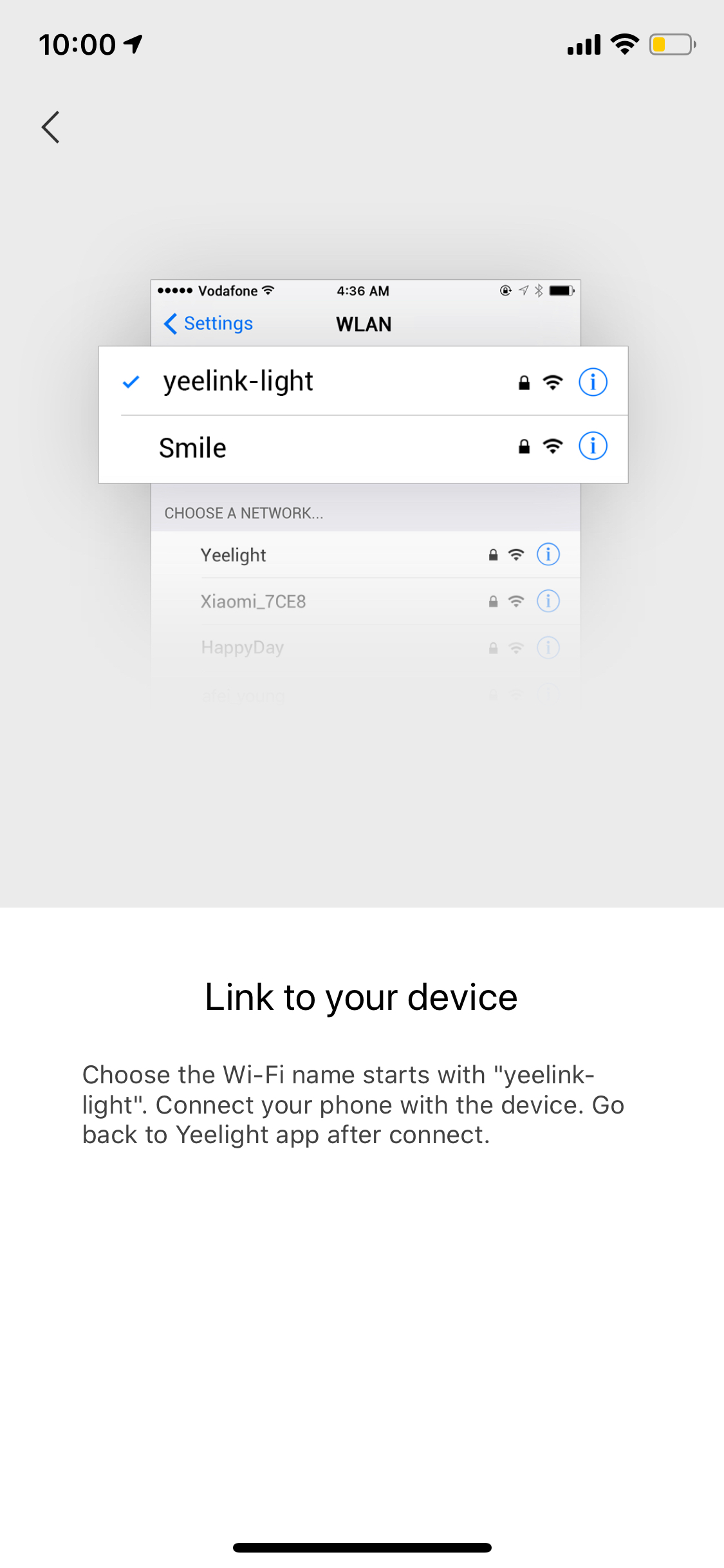 FAQ | How to connect devices to Yeelight App? | Step 06